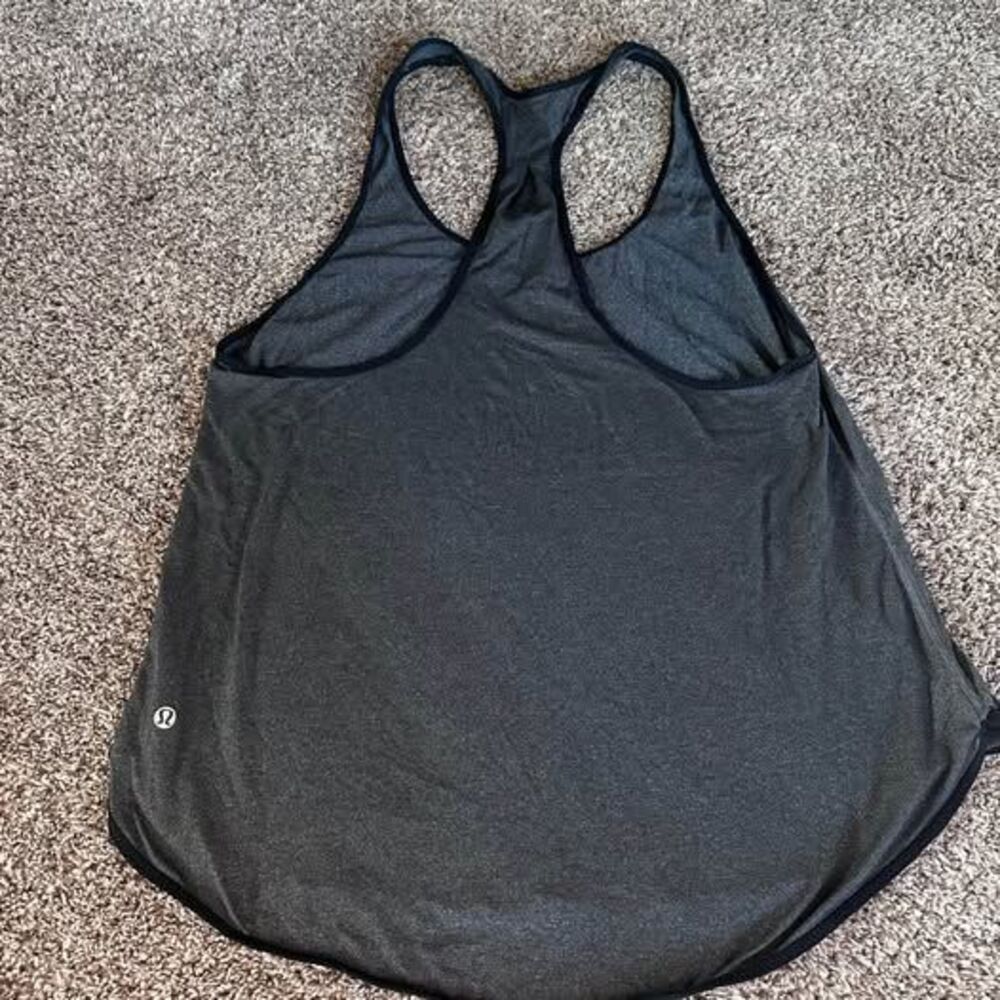 Lululemon Cool Racerback Tank Top - Heathered Charcoal Grey